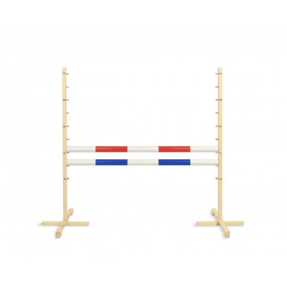 Hopphinder för Hobbyhäst 120cm, 2x Stång Röd