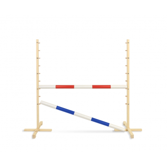 Hopphinder för Hobbyhäst 120cm, 2x Stång Röd