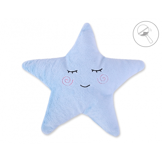 Kudde med skallra LITTLE STAR- blå