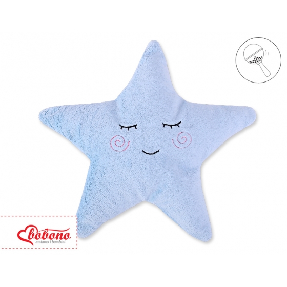 Kudde med skallra LITTLE STAR- blå
