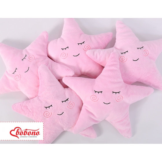 Kudde med skallra LITTLE STAR- rosa