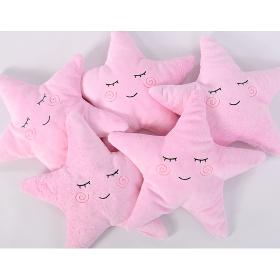 Kudde med skallra LITTLE STAR- rosa