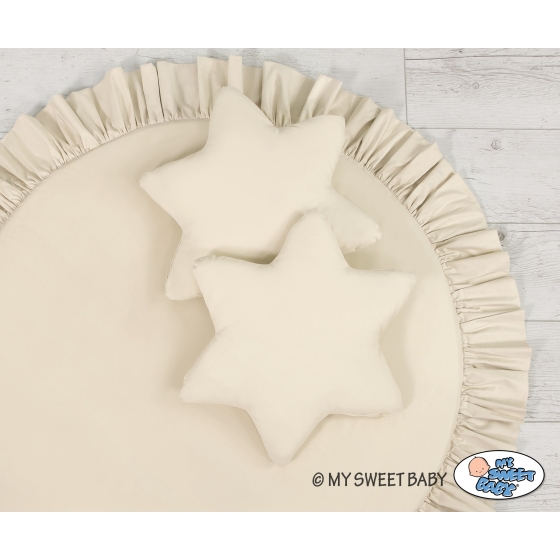 Kudde Stjärna 2 st - beige