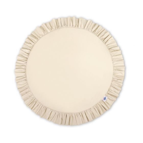 Lekmatta med volang - beige