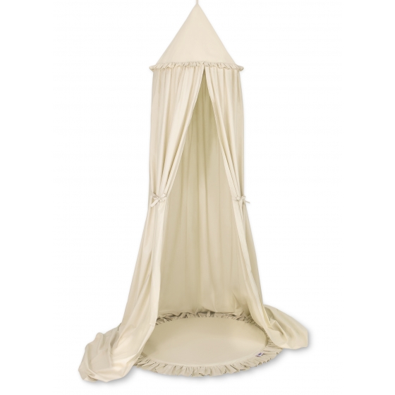 Lekmatta med volang - beige