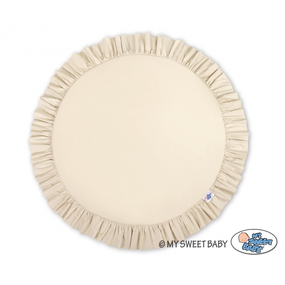Lekmatta med volang - beige