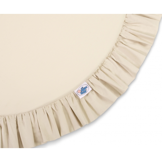 Lekmatta med volang - beige