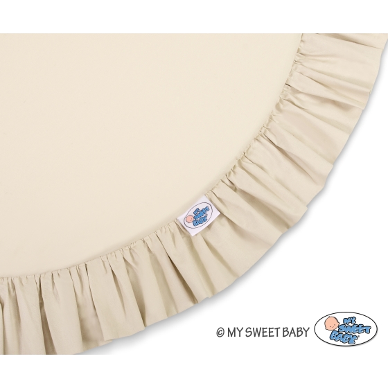Lekmatta med volang - beige