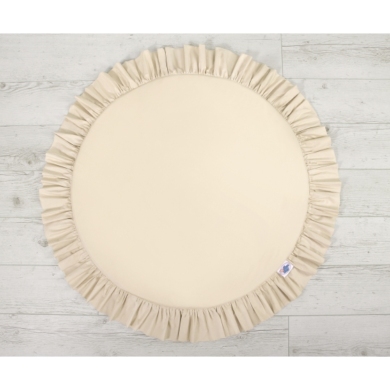 Lekmatta med volang - beige