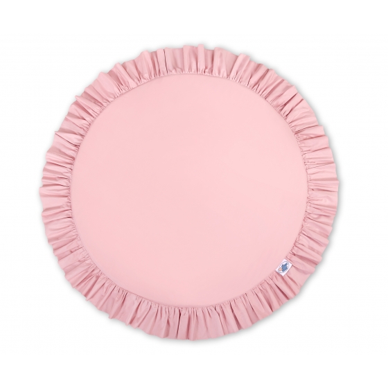 Lekmatta med volang - pastel rosa