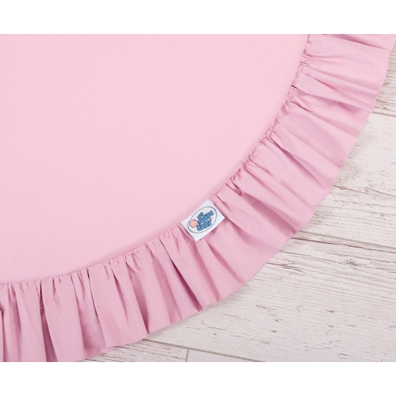 Lekmatta med volang - rosa