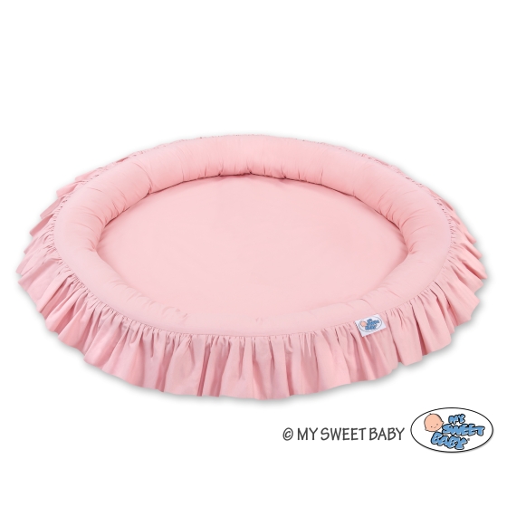 Lekpöl med volang - pastel rosa