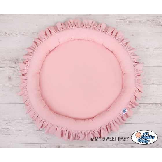 Lekpöl med volang - pastel rosa