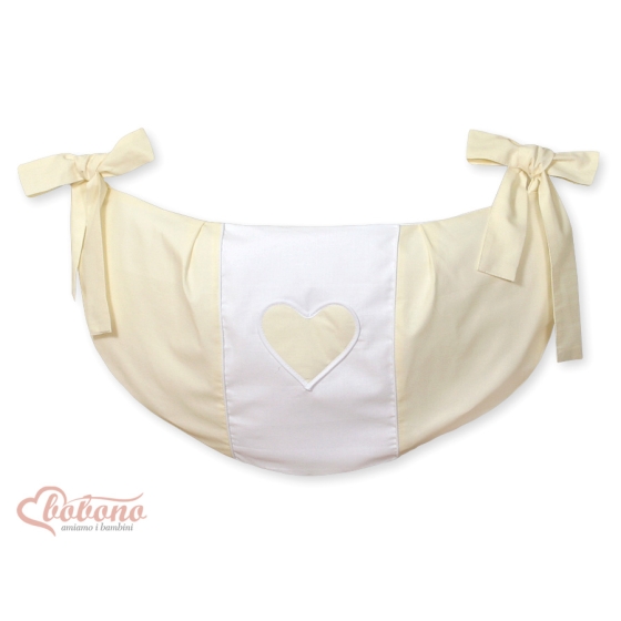 Leksaker väska babysäng hjärtan cream