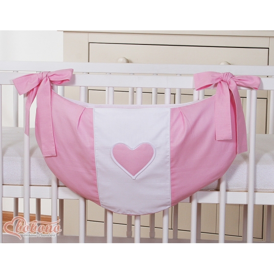 Leksaker väska babysäng hjärtan rosa