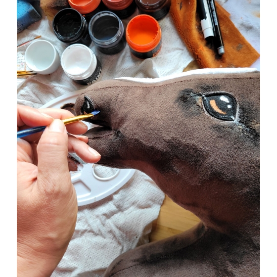 Mörkbrun Käpphäst Hobbyhäst Hobby Horse