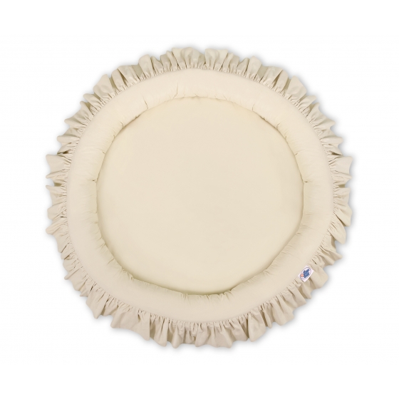 Set: Sänghimmel upphängd från taket med Lekpöl med volang- beige