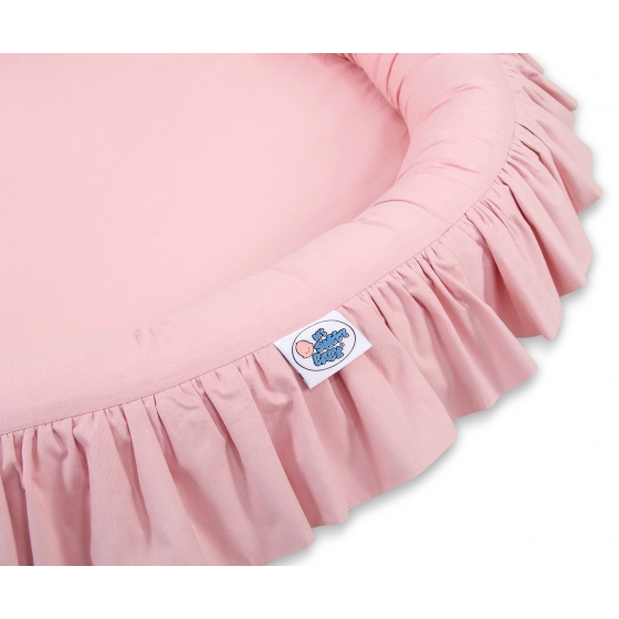 Set: Sänghimmel upphängd från taket med Lekpöl med volang- pastel rosa