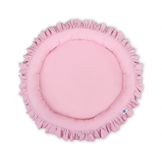 Set: Sänghimmel upphängd från taket med Lekpöl med volang- rosa
