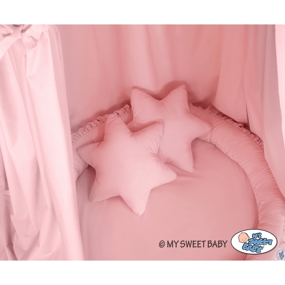 Set: Sänghimmel upphängd från taket med Lekpöl och Kuddar - pastel rosa