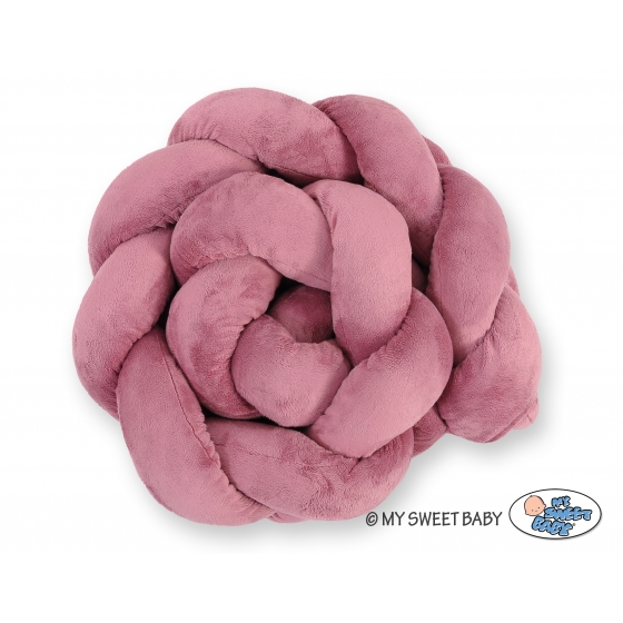 Spjälsägsskydd till Barnsäng i minky 180cm - pastel rosa