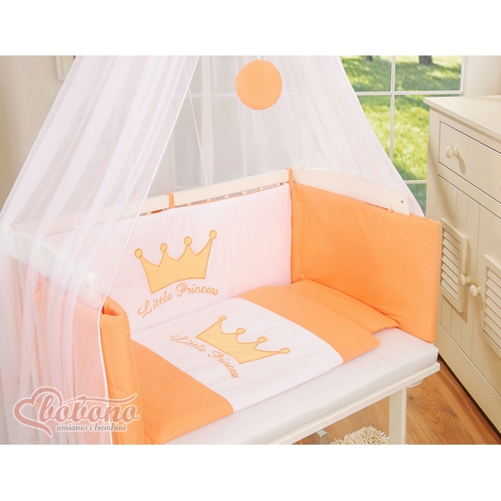 Spjälsäng bedside Sidosäng med madrass med sängkläder Little Prince/Princess peach