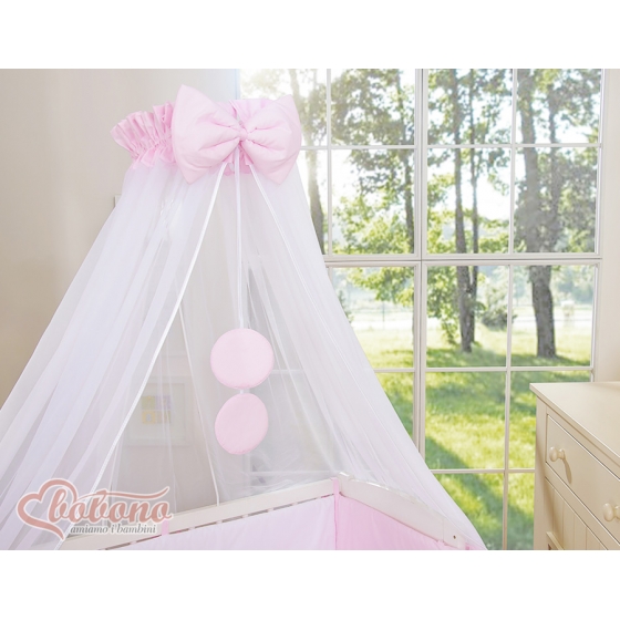 Spjälsäng bedside Sidosäng med madrass med sängkläder Little Prince/Princess rosa