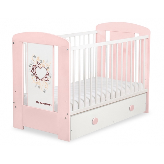 Spjälsäng 120x60cm Chic med lådor MAXI