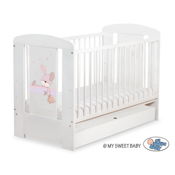 Spjälsäng 120x60cm Dreamy bunny med lådor STANDARD