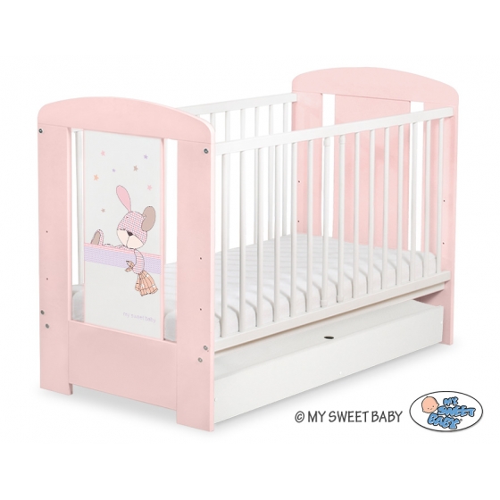 Spjälsäng 120x60cm Dreamy bunny med lådor STANDARD
