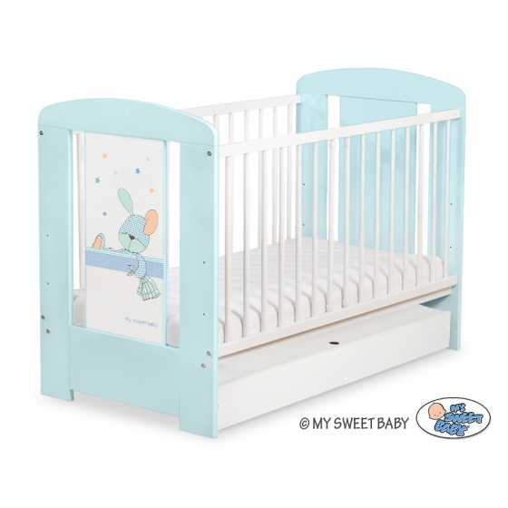 Spjälsäng 120x60cm Dreamy bunny med lådor STANDARD
