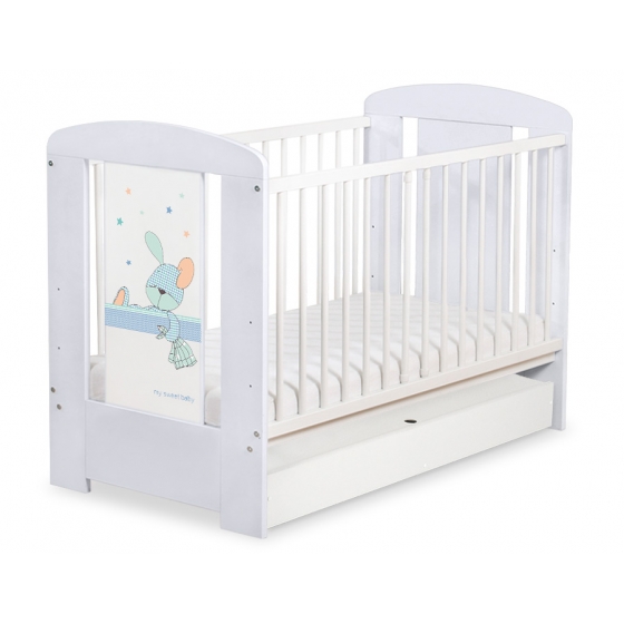 Spjälsäng 120x60cm Dreamy bunny med lådor STANDARD