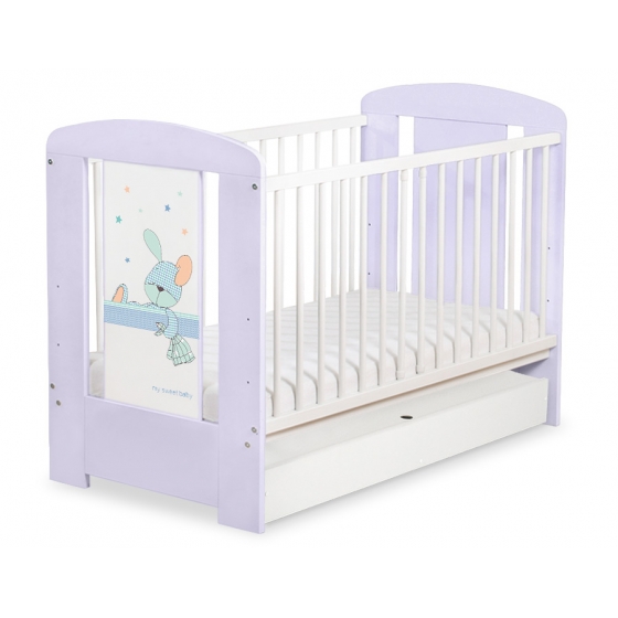 Spjälsäng 120x60cm Dreamy bunny med lådor STANDARD