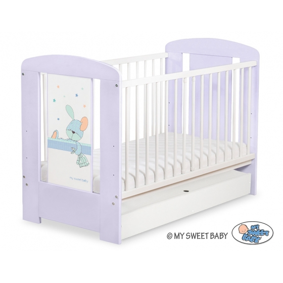 Spjälsäng 120x60cm Dreamy bunny med lådor STANDARD