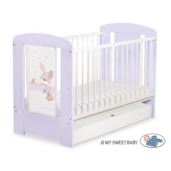 Spjälsäng 120x60cm Dreamy bunny med lådor STANDARD