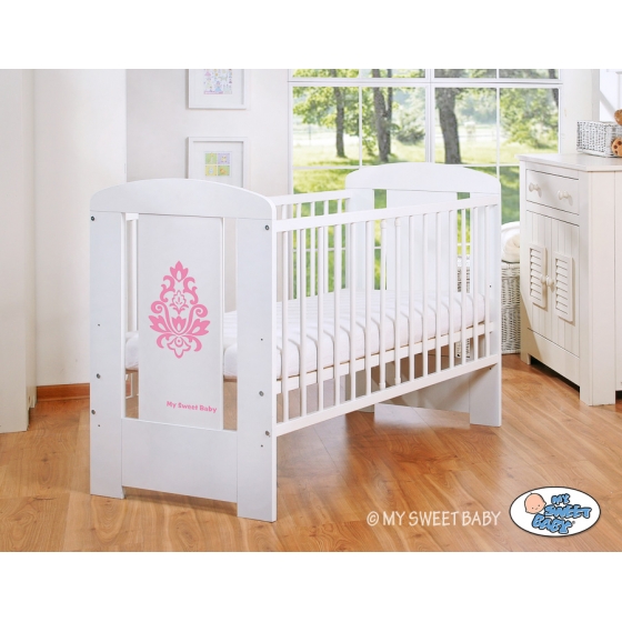 Spjälsäng 120x60cm Glamour no. 5015-07-2 rosa
