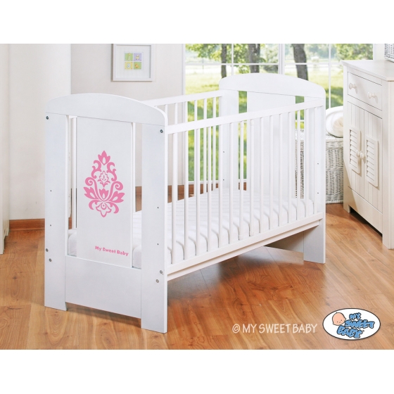 Spjälsäng 120x60cm Glamour no. 5015-07-2 rosa