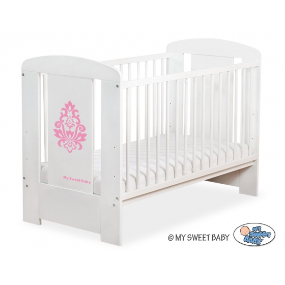 Spjälsäng 120x60cm Glamour no. 5015-07-2 rosa