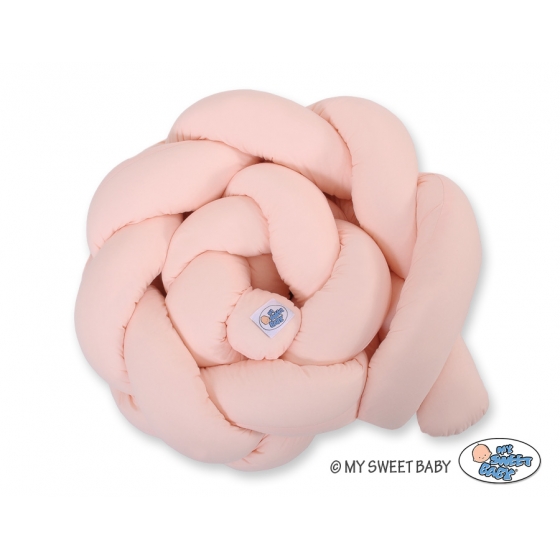 Spjälsängsskydd 180cm - pulverrosa