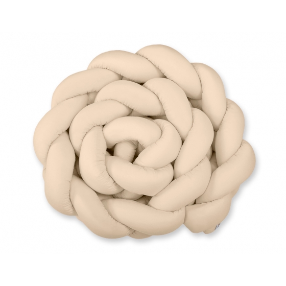 Spjälsängsskydd Fläta XXL- 360 cm beige