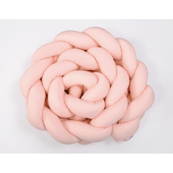 Spjälskydd Fläta XXL- 360 cm pulverrosa