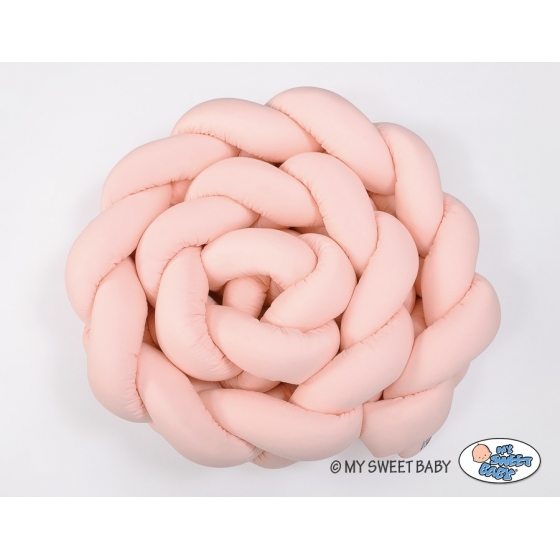 Spjälskydd Fläta XXL- 360 cm pulverrosa
