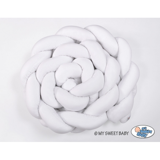 Spjälskydd Fläta XXL- 360 cm vit