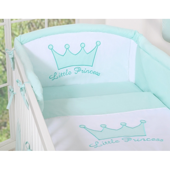 Spjälskydd till spjälsäng 120x60 och 140x70 Little Prince/Princess mynta