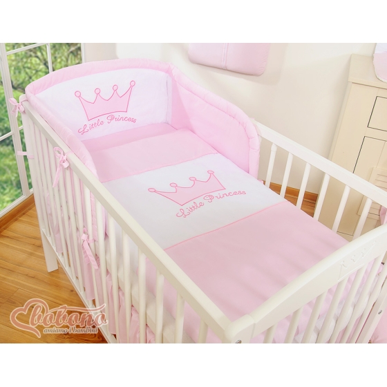 Spjälskydd till spjälsäng 120x60 och 140x70 Little Prince/Princess rosa