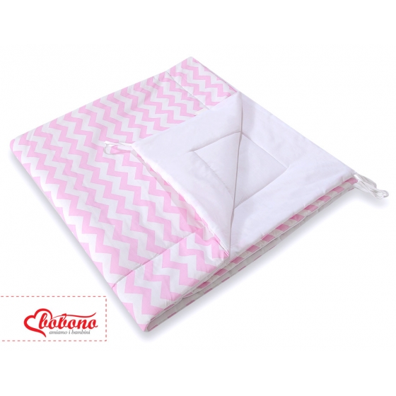 Tipi lektält och dekorfjädrar Chevron rosa