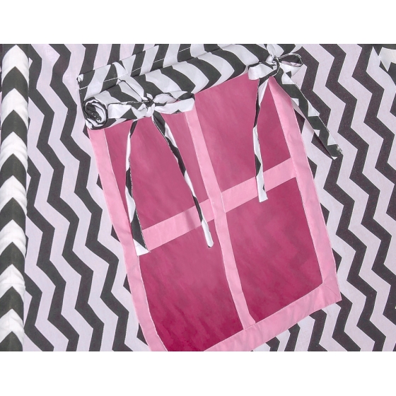 Tipitält Chevron Svart/rosa