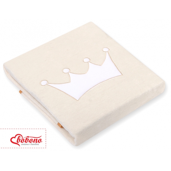 Underbar Barn Fleecefilt Little Prince/Princess cream