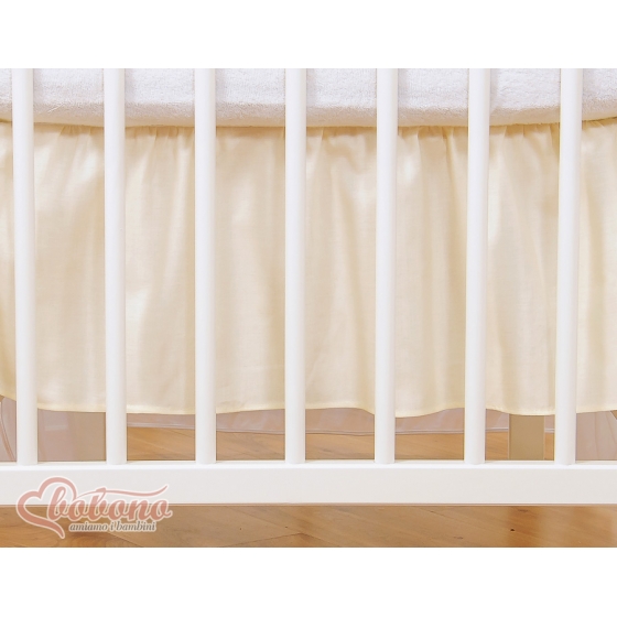 Volang / sängkappa till Babysäng 120x60cm- Little Prince/Princess cream