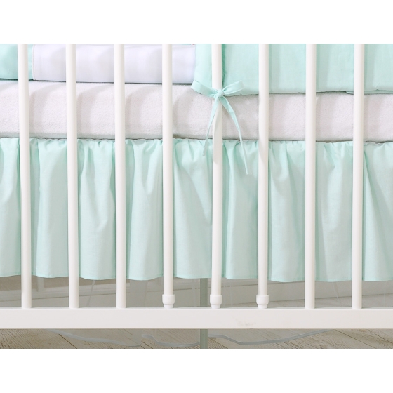 Volang / sängkappa till Babysäng 140x70cm- Little Prince/Princess mynta